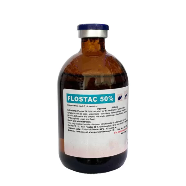 Flostac 50% Anti Pyretic Injection | 100ml | PharmaSwede | حقن فلواستاك 50% مضاد للحمى | 100 مل | فارماسويد - Image 2