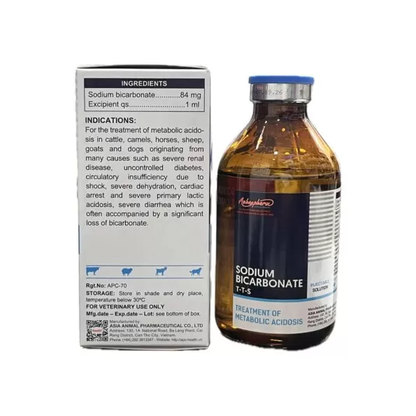 Sodium Bicarbonate Injection | 250ml | Achaupharma | حقن بيكربونات الصوديوم | 250 مل | أشوففارما - Image 2