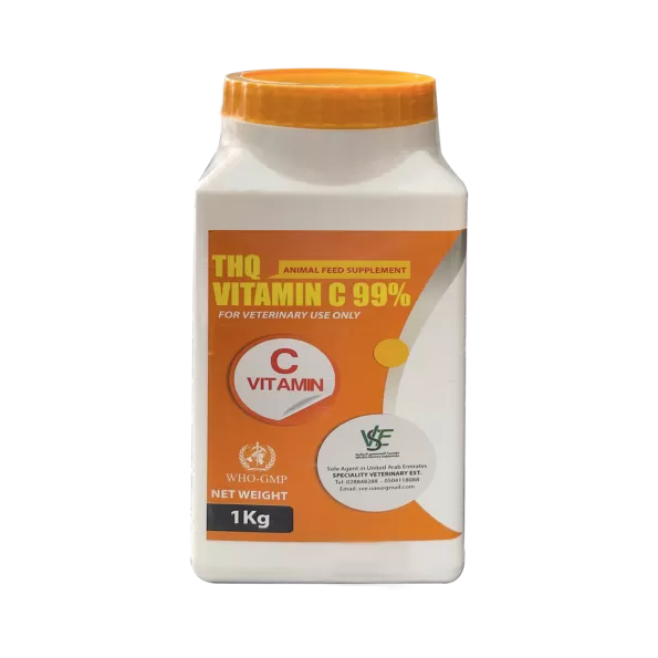 THQ Vitamin C 99% Powder 1KG | بودرة فيتامين سي THQ 99% 1 كجم