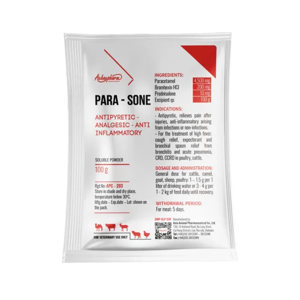 Para Sone Paracetamol Powder  | 100 g | achaupharma | بارا سون مسحوق باراسيتامول | 100 جرام | أشاو فارما