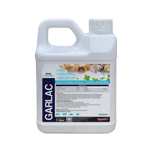 Garlac Syrup | Oral Solution 1L | Garlic | Herbal Extracts | Anti Biotic Replacer  شراب جارلاك | محلول فموي 1 لتر | ثوم | مستخلصات عشبية | بديل للمضادات الحيوية